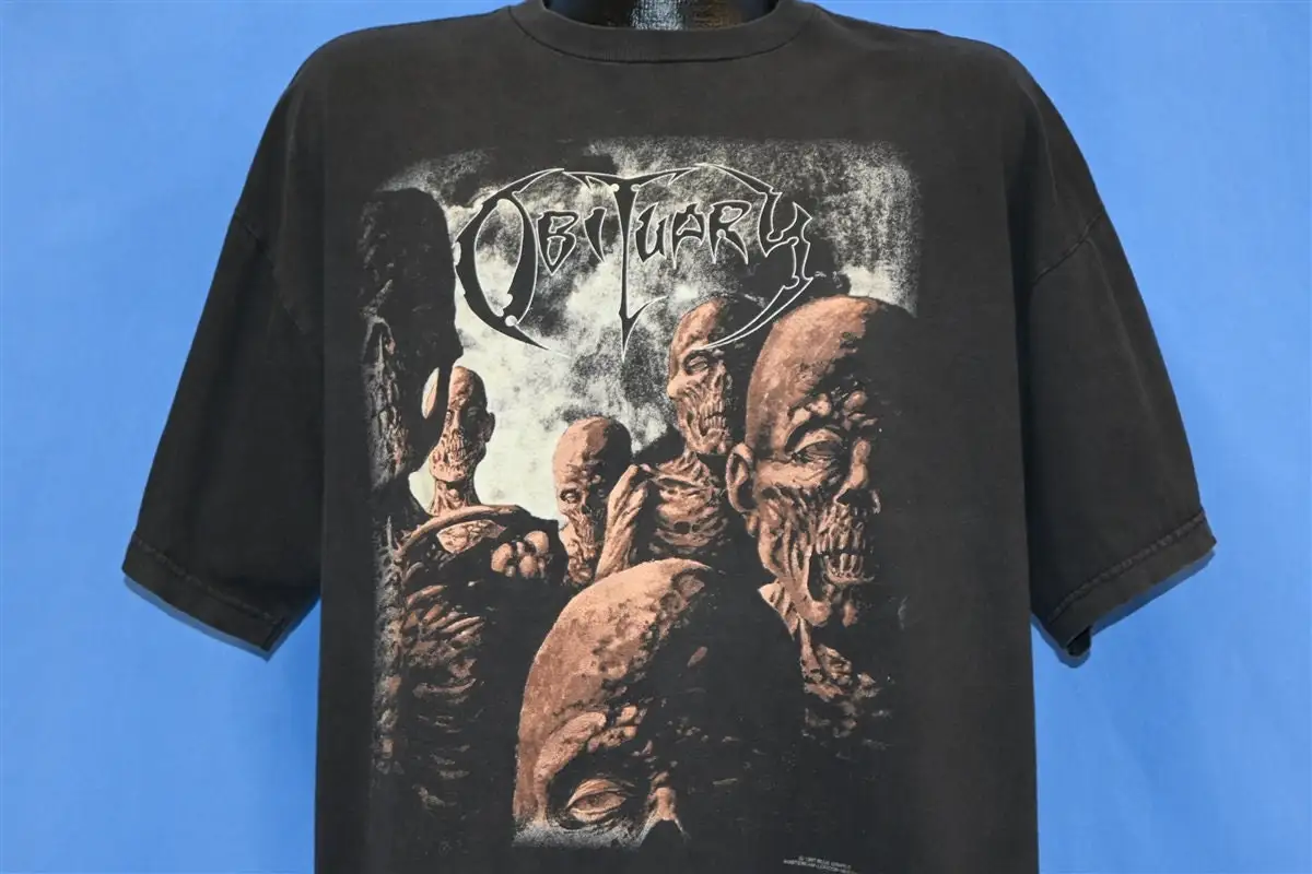 

90s Obituary Back From the Dead Album Death Metal Band 1997 T Shirt Extra Large