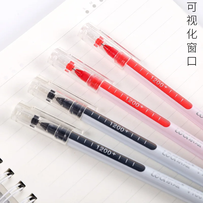 60 Pcs Direct Liquid Gel Pen 0.5 Student Exam Brush Large Capacity Quick-drying Pen Signature
