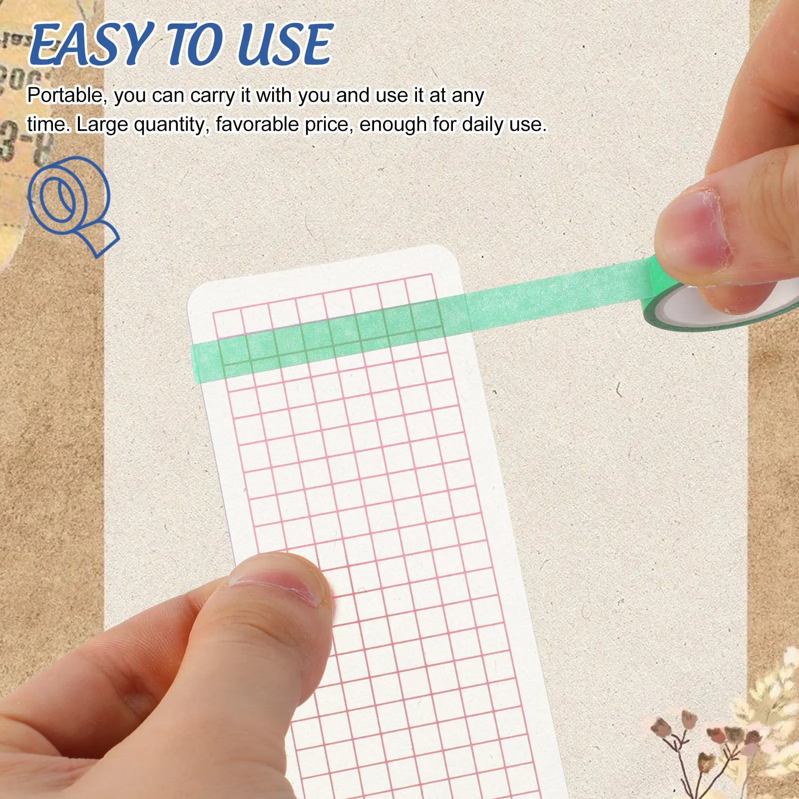 50 Pcs Rack for Washi Tape Storage Boards Journaling Thin Sub-packing Dispensers Sample