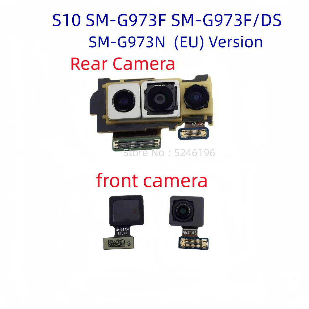 1pcs Back big Rear Camera Front Camera Module For Samsung Galaxy S10 SM-G973F G973F/DS G973N (EU) S10 SM-G973U G973U1 G9730 (US)
