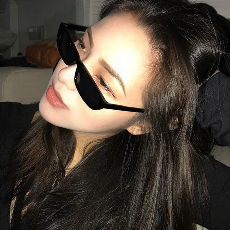 Kleine Rechteck Sonnenbrille Frauen Neue Retro Quadrat Schmale Rahmen Sonnenbrille Trendy Vintage Streetwear Brillen UV400 – Detail 3