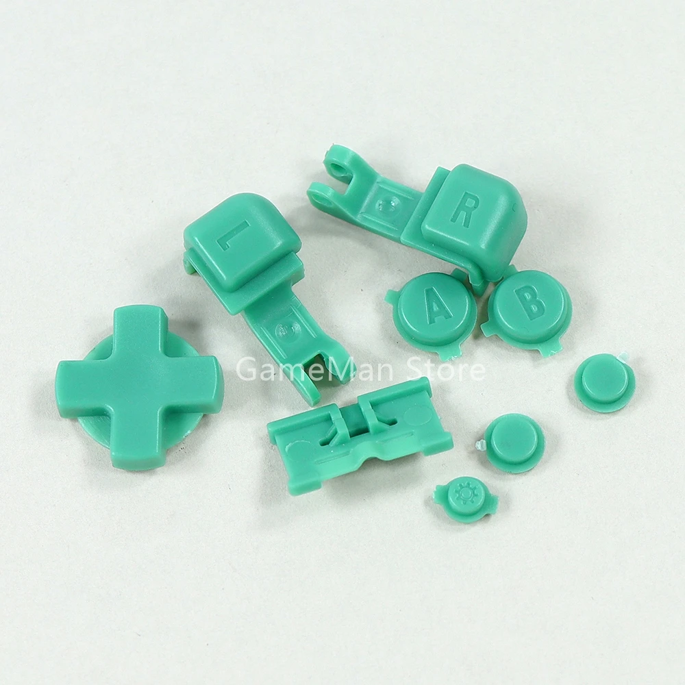 1set Plastic A B Select Start L R D-Pad Key For GameBoy GBA SP Console Full Set Buttons Replacement Kits