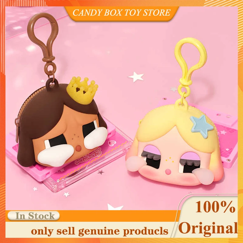 

New Genuine Crybaby Shiny Shiny Series Headphone Bag In Gold And Brown Colos Cute Crybaby Bag Pendant Decoration Birthday Gifts