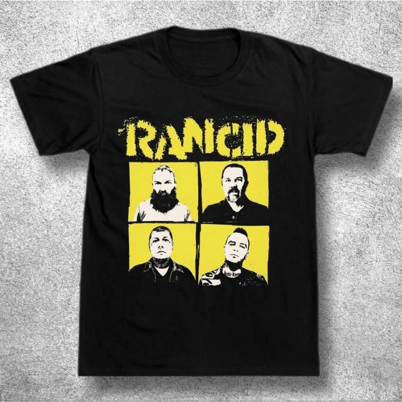 

Rancid New Album X Rock Store Premium 24s T-shirt American Band Singer T-shirt Men Street Hip-hop Rock Short-sleeved Women Top