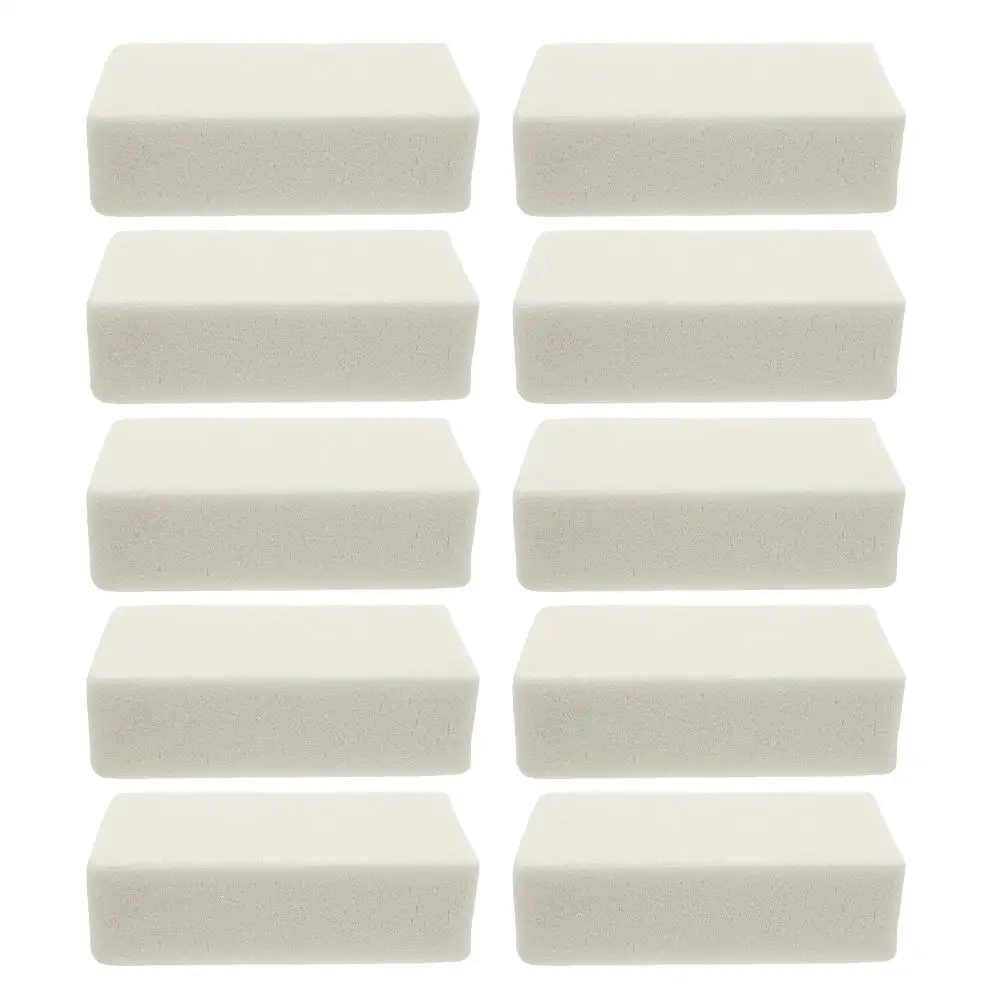 

10pcs High Density Flower Mud White Foam Blocks Dried Flowers Floral Arrangement Supplies Dry Sponge Base Garden Accessories