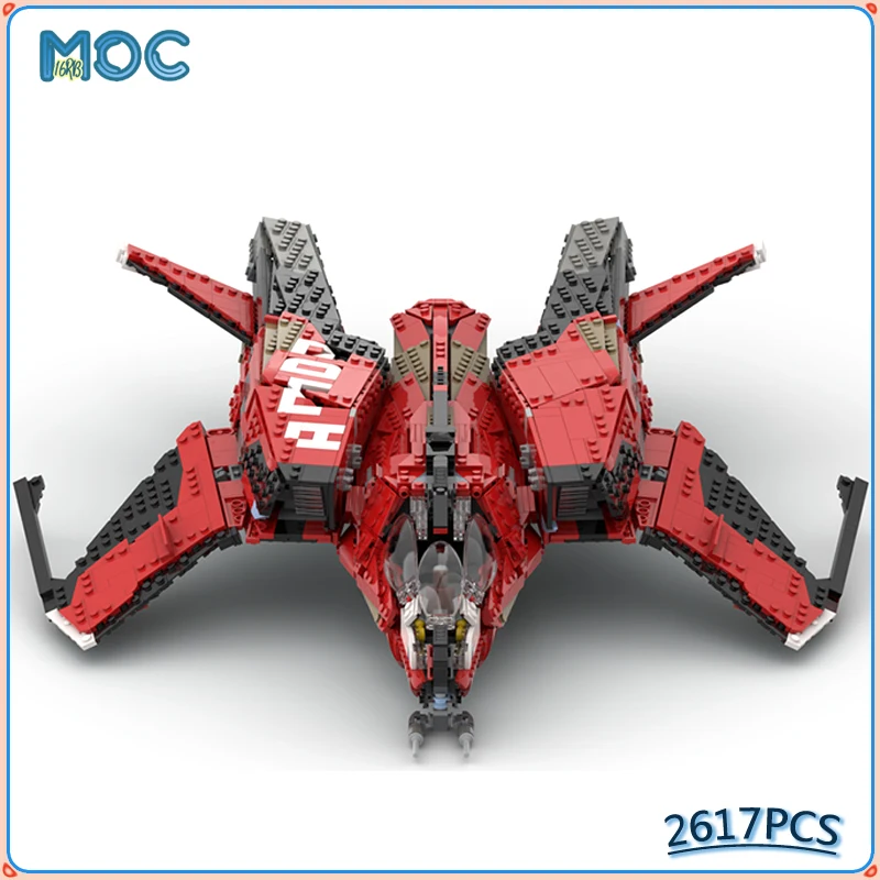 MOC Building Block Star Citizen Mustang Omega Series Space Shuttle Model Spaceshipe DIY Bricks Toys For Birthday Xmas Gifts