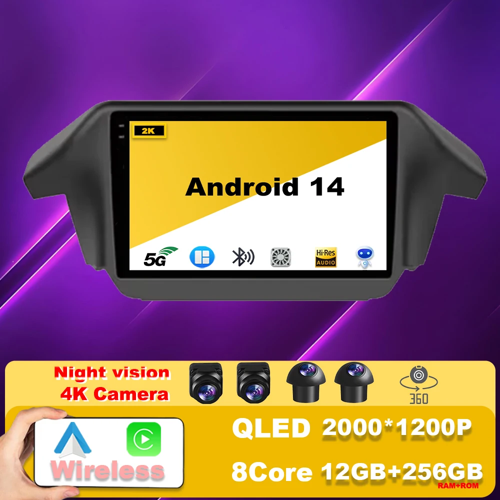 

Android 14 Multimedia Video Player Car Radio For Honda Odyssey 4 RB3 RB4 2008 - 2014 GPS Navigation wireless carplay 4G stereo