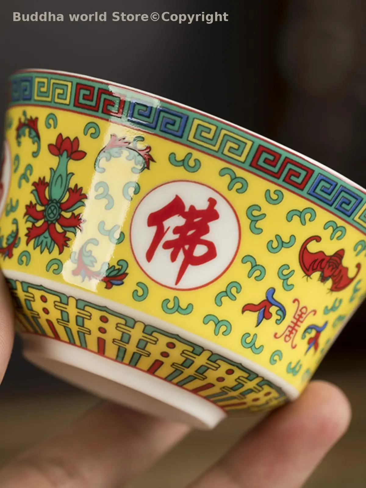 4PCS wholesale Buddhist supplies porcelain Buddhist Zen Tea Cup teacup Auspicious Water supply cup for Buddhist hermit monk