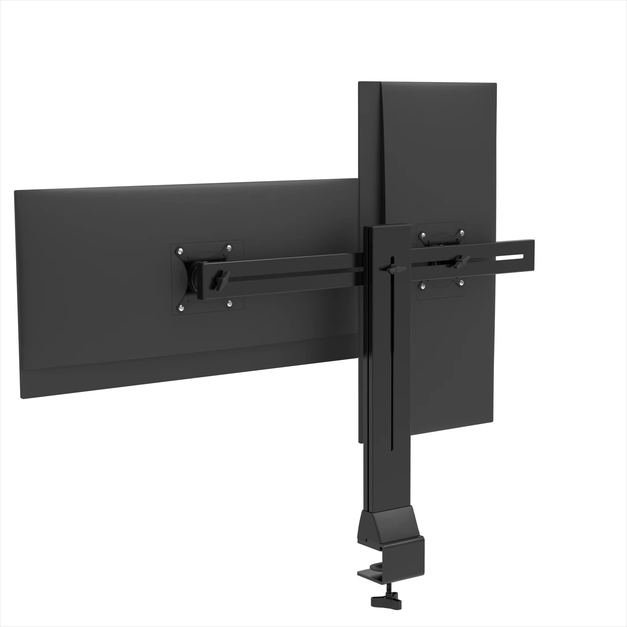 Gas Spring Single Arm Adjustable Swing Computer Screen Desk Stand