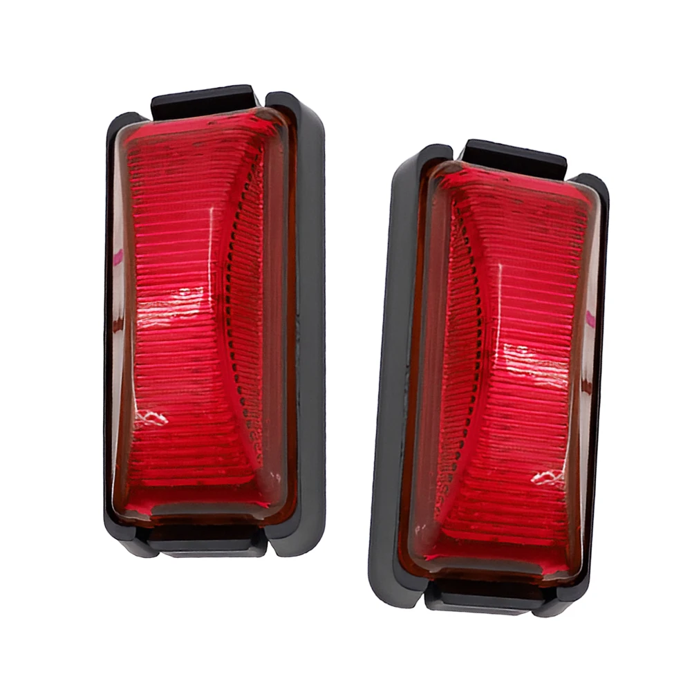 NEW 2pcs 10V-30V 6-LED Car SUV Van Lorry RV Bus Boat Trailer Truck Red Side Marker Light Clearance Lamp