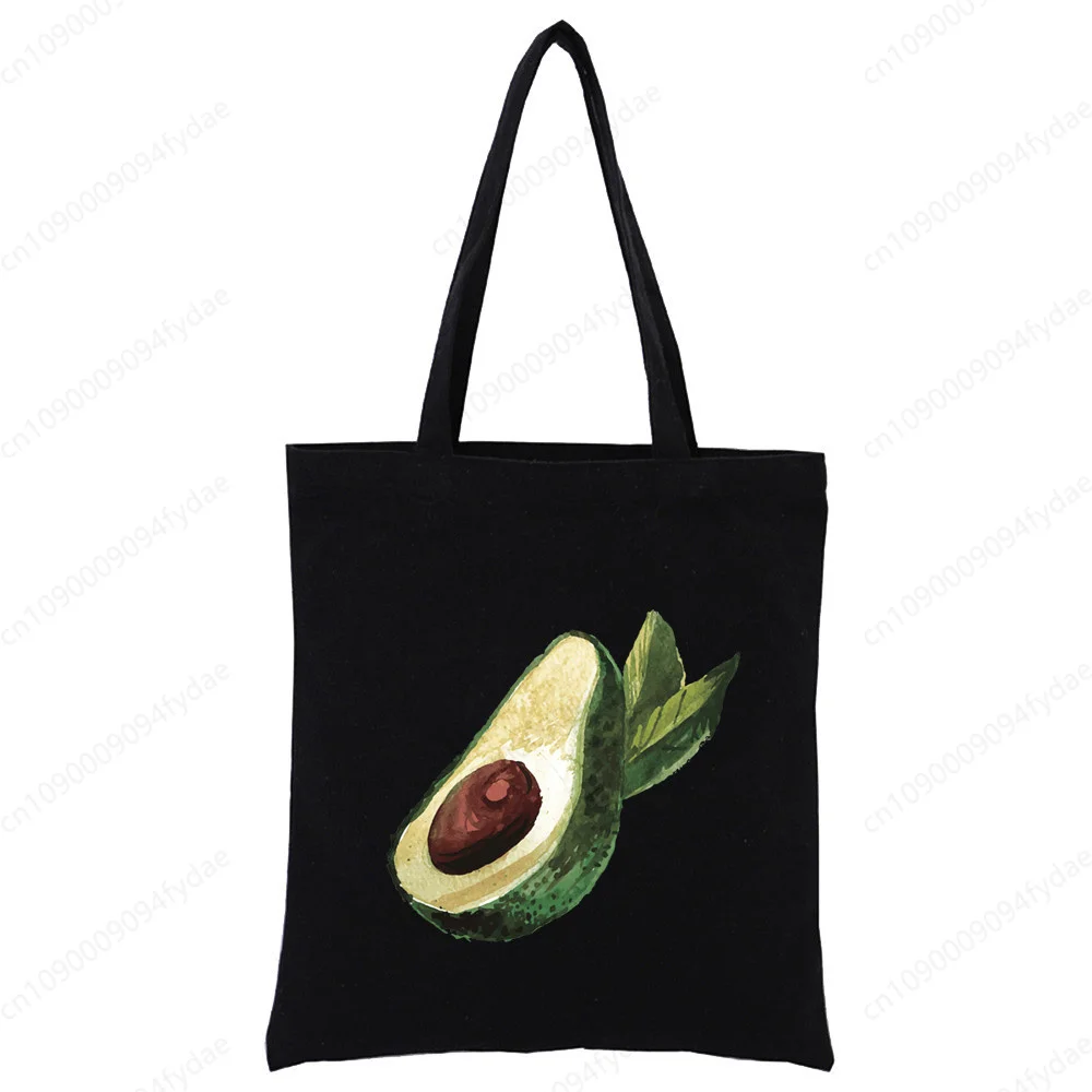 

Женская сумка с рисунком авокадо и фруктами, повседневная большая сумка с верхней ручкой, сумки для покупок для женщин