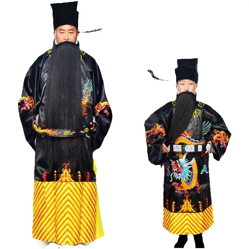 Chinese Peking Opera Costume Ancient Minister Outfit Oriental Art Performance Wear Stage Clothing Traditional Hanfu male