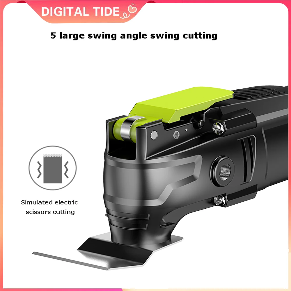 Electric Trimmer Saw  500W Electric Multifunction Oscillating Tool Variable Speed with Accessories Home Decoration Renovate