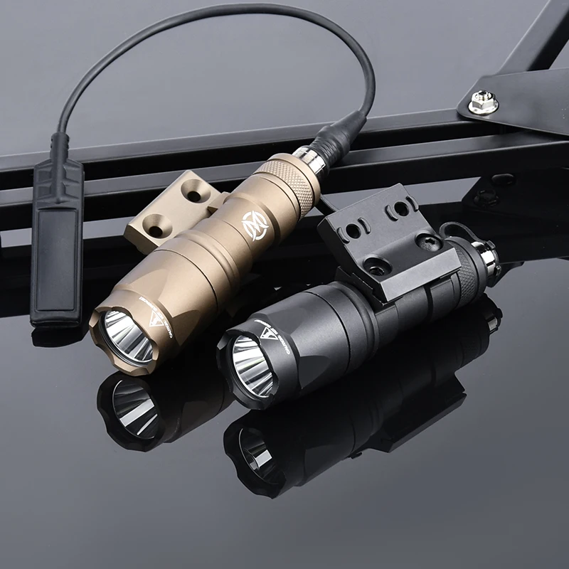 

WADSN Tactical M300 M300C SF Surefir Flashlight MLOK KEYMOD Rail Light Mount Base Airsoft Hunting Lamp Fit 20mm Picatinny Rail
