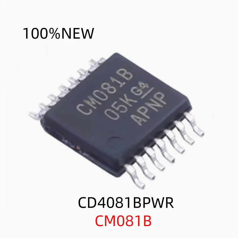 (10 Pieces) 100% New Cd4081Bpwr Cm081B Tssop-14 Four 2-Input and Gates 3-18V Wide Voltage Logic Gate Chip Ic