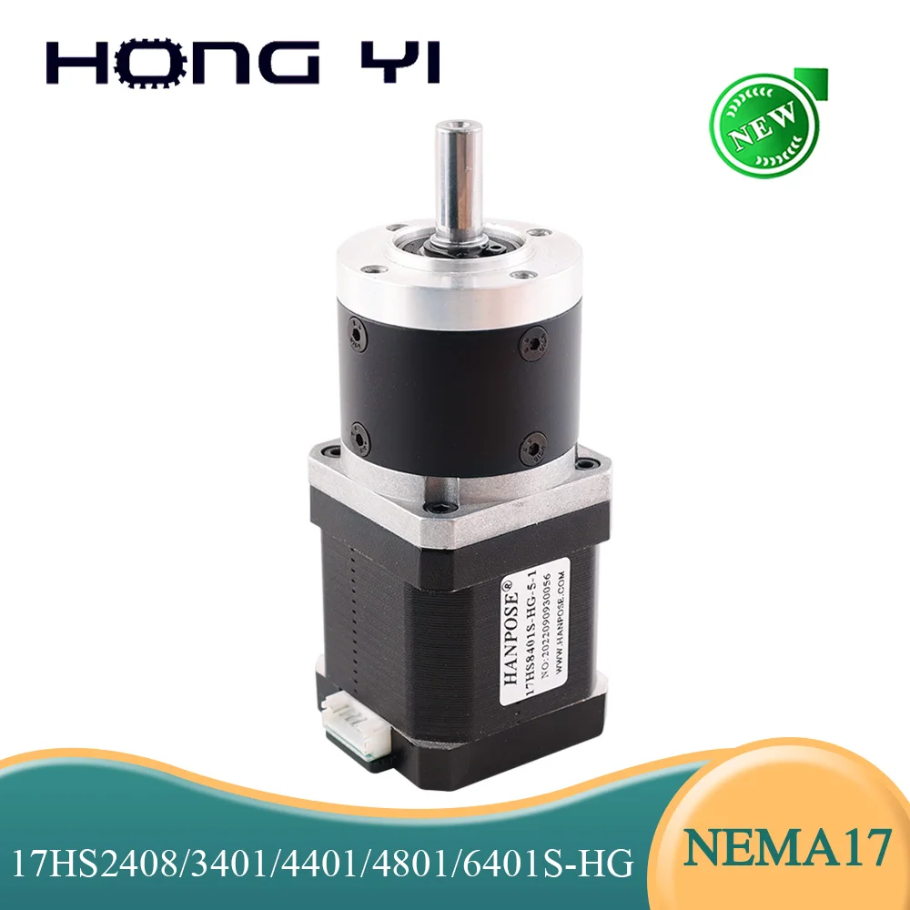 

17HS2408S/3401S/4401S/8401S-HG Planetary WITHGearbox Stepper MotorReduction Ratio 3-1 16-1 80-1 FOR3D Printer Nema17 Gear Motor