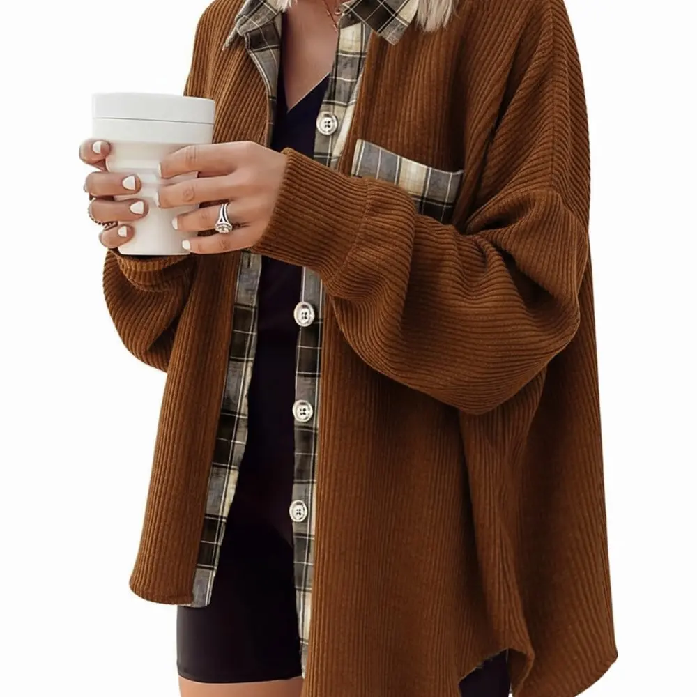 

Повседневная куртка с круглым вырезом, осенне-зимняя одежда, украшение на пуговицах, женская верхняя модная верхняя одежда