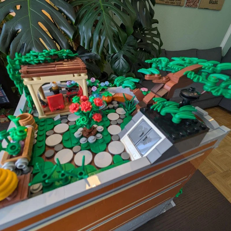 مدينة شارع عرض نموذج Moc قوالب بناء وحدات (الزاوية) نموذج المرآب التكنولوجيا وحدات كتل عيد الميلاد مجموعة لتقوم بها بنفسك لعبة الهدايا #3