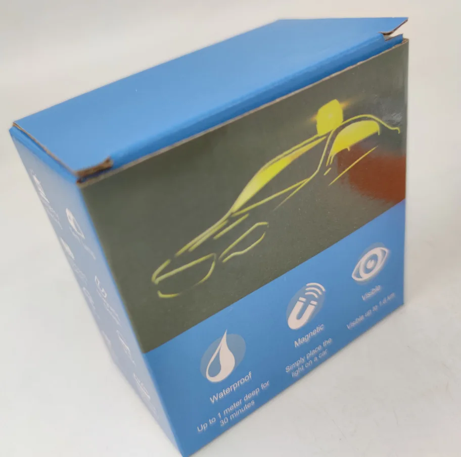 Magnetic Emergency Beacon Light for Cars - Strobe Flashing Warning Lamp, Vehicle Safety Signal Light (Battery Not Included, V16