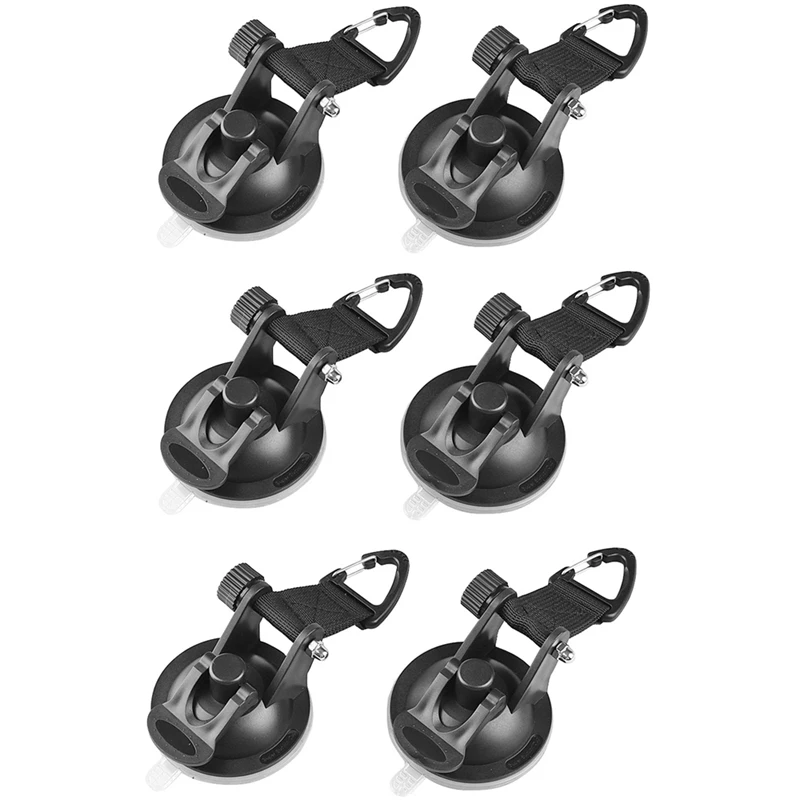 6Pcs/Set Car Tent Suction Cup Anchor With Securing Hook,For Travel Camping Tarp Luggage Universal Car Side Awning