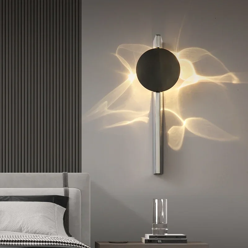 TechHPModern LED Swivel Wall Sconce Bedroom Bedside Living Bar Dresser Mood Light Art Decoration