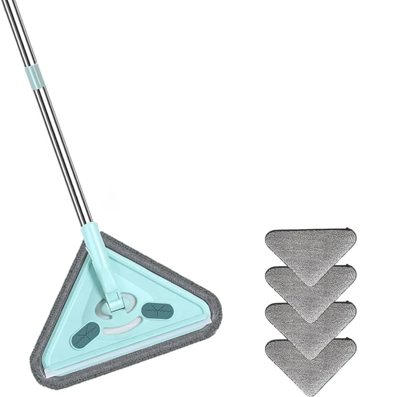 Multifunctional Mop, 360° Rotatable And Adjustable Cleaning Mop, Wet And Dry Triangle,