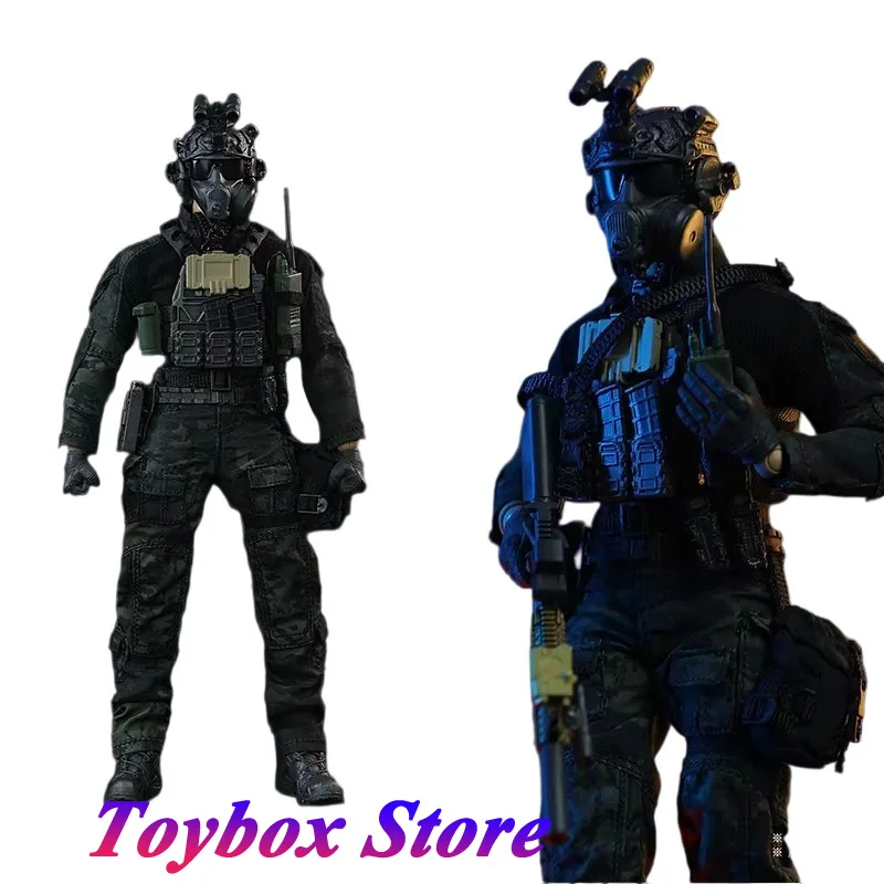 HASUKI SA01 1/12 Black Ops Night Combat Man ทหารทหารรุ่นกองกําลังพิเศษ 6 "ชุดที่ละเอียดอ่อน Action Figure ของขวัญ