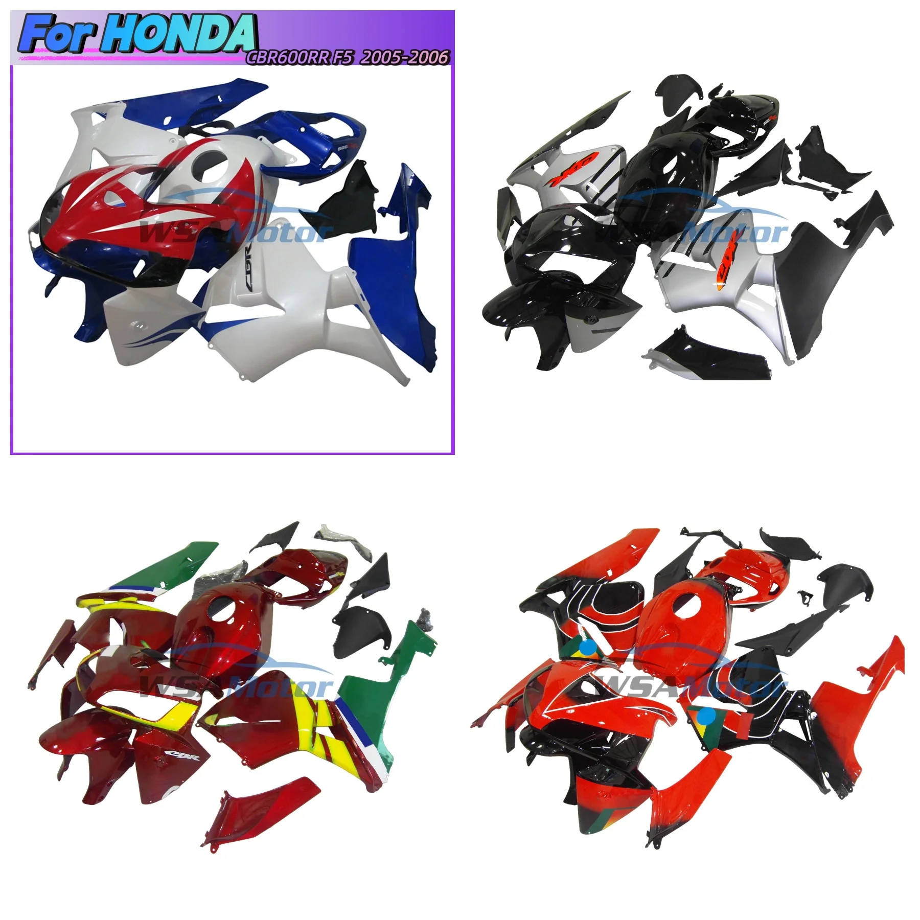 

Motorcycle Fairings Kit For HONDA CBR600RR F5 05 06 CBR 600 RR 600RR Bodywork Set CBR600 2005 2006 Injection Mold Full Fairing
