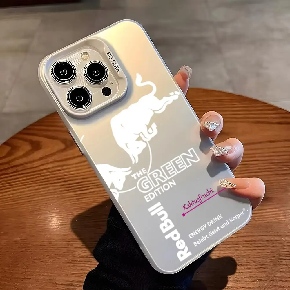 Red Cool B-Bulls Design Phone Case For IPhone 17 Pro Max 16 15 Pro 14 Plus 12 11 13 X XS Max XR Fashion Colorful Silver Cover - náhled 6