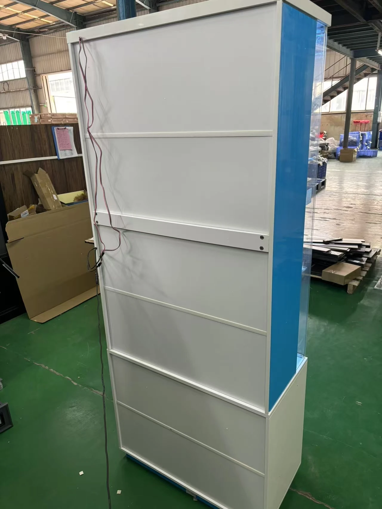 JDPAG خزانة عرض زجاجية مقاس 71 بوصة مع أضواء، وحافظات عرض خزانة التحف الحديثة للمقتنيات #2