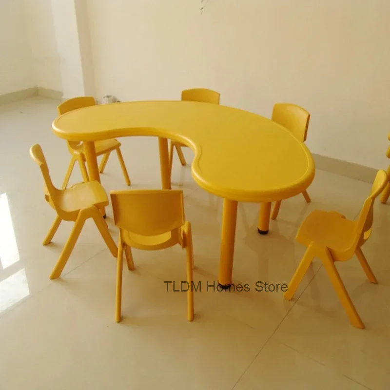 Plastic Study Bedroom Children Tables Kids Home Furniture Writing Table Kindergarten Education Game Desk Child Eating Desks Bc