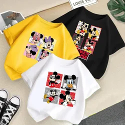 Cartoon Mickey Baby Boys T Shirt for Summer Infant Boy T-Shirts Short Sleeves Kids Clothes Toddler Cotton Tops