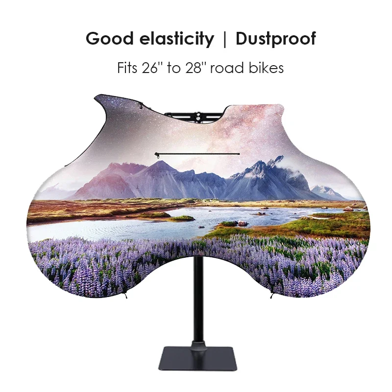 

Full Coverage Bike Cover Soft Dust Protector for 26"–28" Road Bikes Smooth Bicycle Accessory