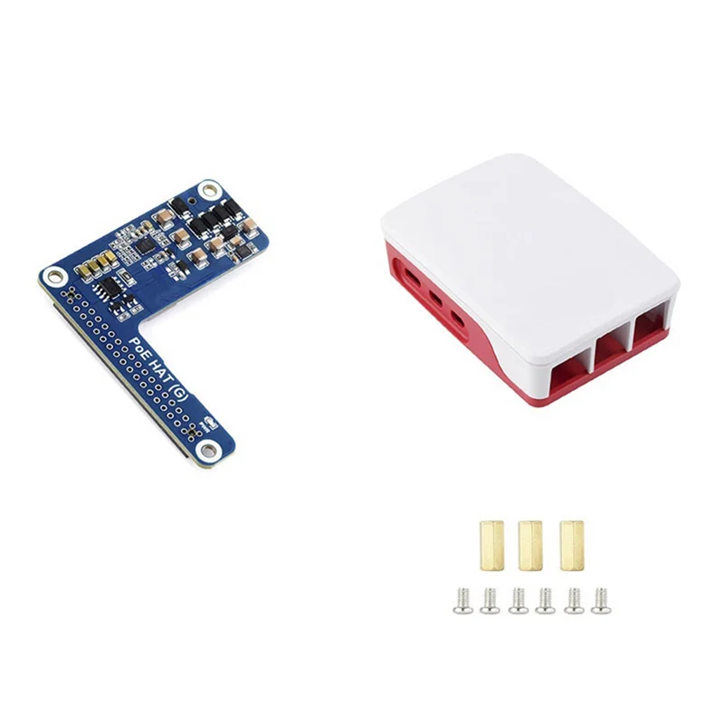 

Reliablefor Raspberry Pi 5 Poe HAT+Case 802.3Af/At Poe HAT (G) For Raspberry Pi 5 POE Ethernet Power Supply Expansion Board