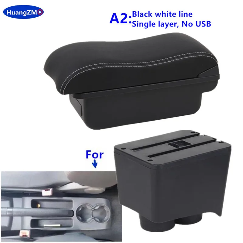 Voor Volkswagen Polo Armsteun doos Voor VW Polo 9N3 Mk4 Auto Armsteun doos 2002-2009 Interieur Retrofit opbergdoos auto accessoires