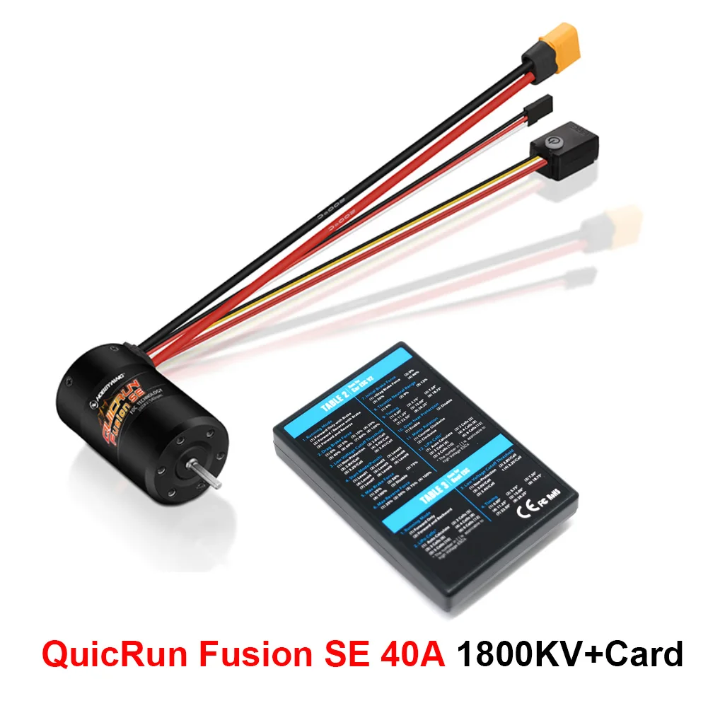 Hobbywing QuicRun Fusion SE 1200KV/1800KV 2-3S 防水センサー付き
