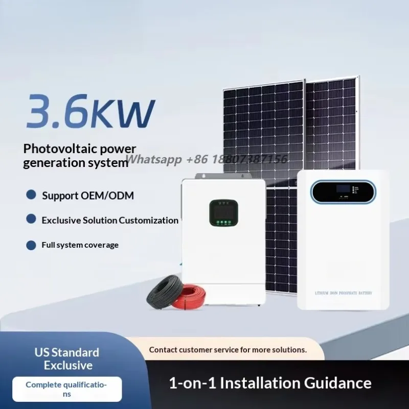 Grid Hybrid Solar Power Inverter 3.6KW DC 12V AC 120V Single Output 99% Efficiency 40A