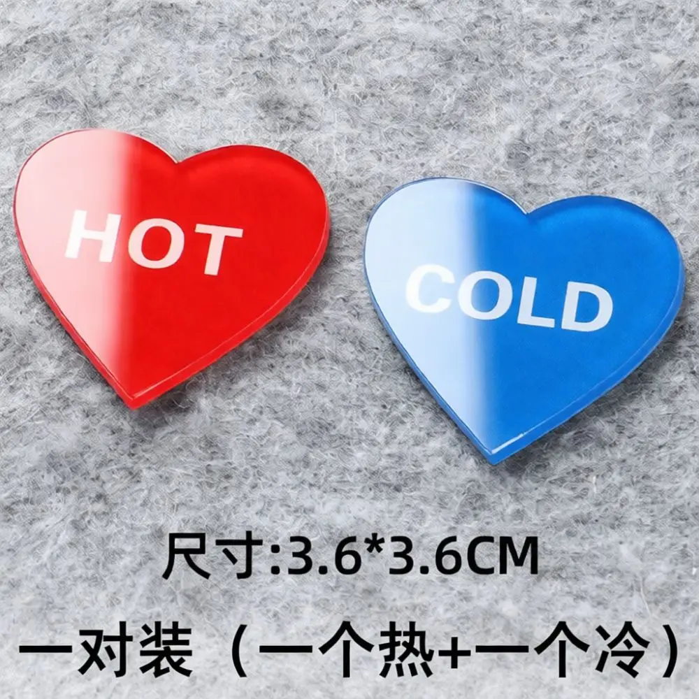 For For Feixueren Water Pipe Sign Hot Cold Label Acrylic Plaque Durable Waterproof Sticker For Bathroom Faucet