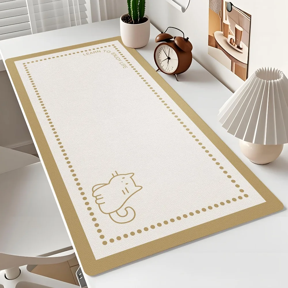 Cute Cat Flower Design desk accessories desk organizers and trays alfombrillas para escritorio alfombrillas gaming