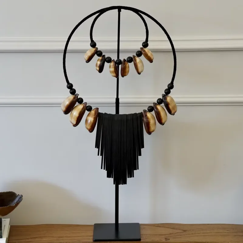 Nordic Style Handmade Shell Decorations for Hotel Model Room Soft Furnishing Chinese Handicraft Home Accessories Chinese