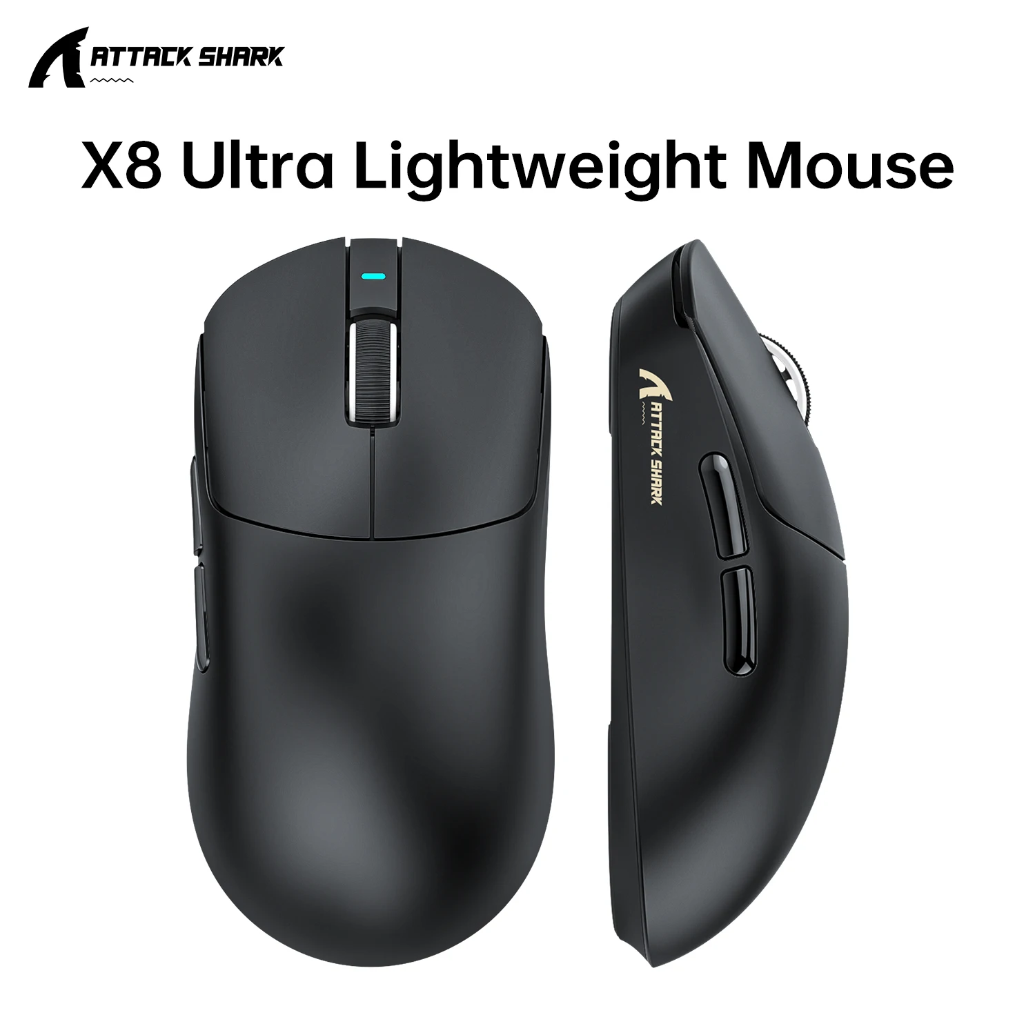 ATTACK SHARK X8 Ultra 8KHz Wireless Gaming Mouse, 55g SUPERLIGHT