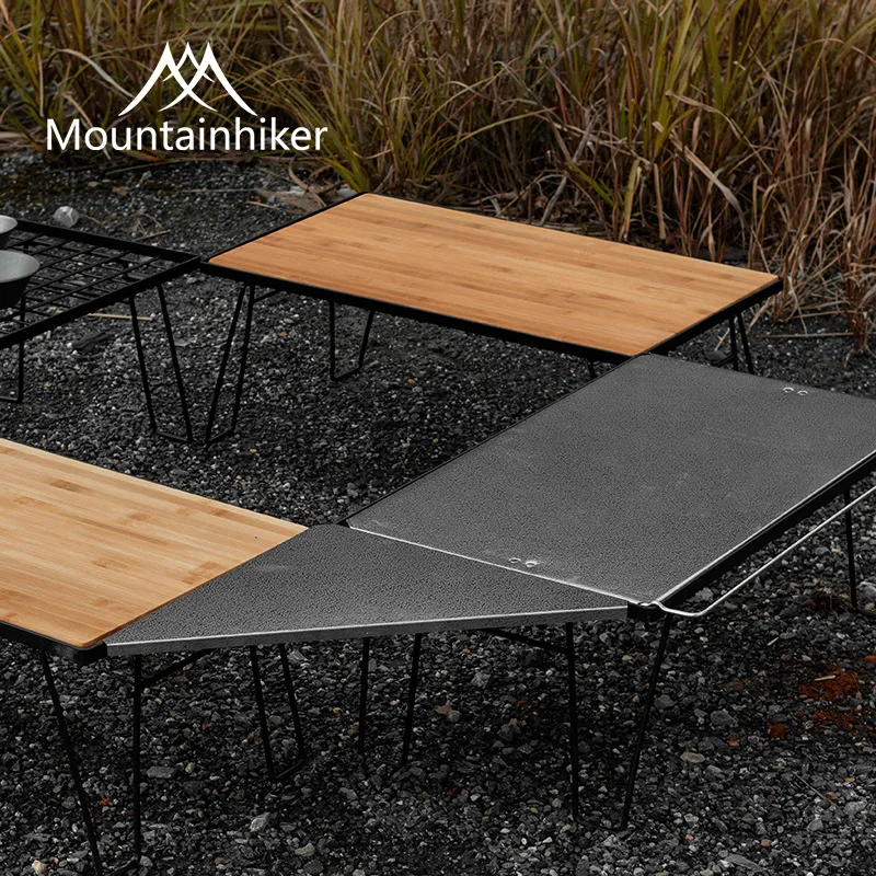 Mounthiker Outdoor Multi-function Steel Mesh Table Stainless Steel Plate Ultralight Easy To Carry for Camping Hiking Picnic BBQ