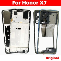 For Honor X7  Middle Frame Front Frame Chassis Middle Housing Bezel + Volume Buttons  Repair Parts