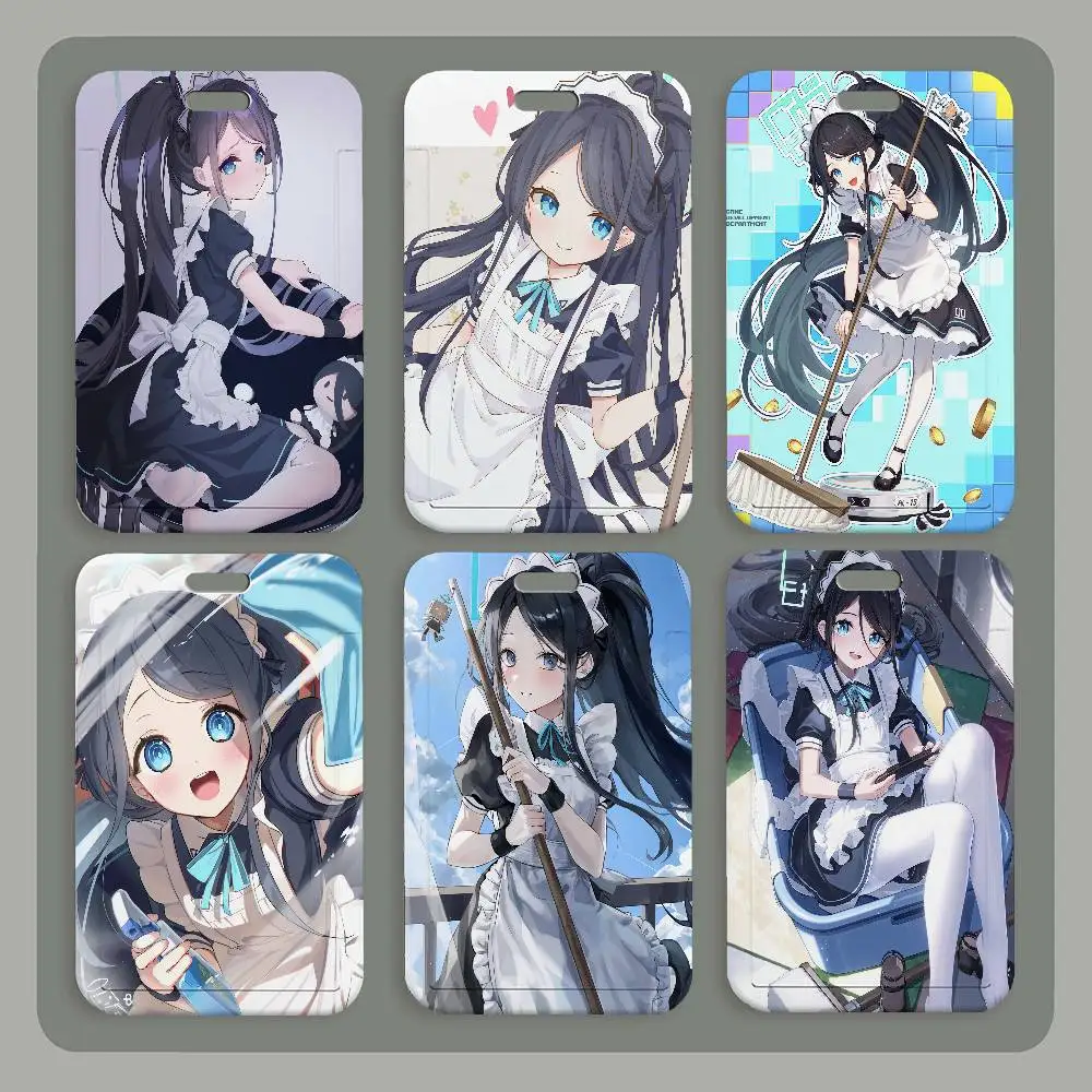 

Брелок-держатель для ID-карты Aris ANIME Girl Blue Archive с ремешком на шею, подвеской, держателем для бейджа, шнурком и чехлом для рабочего пропуска. Подарок.