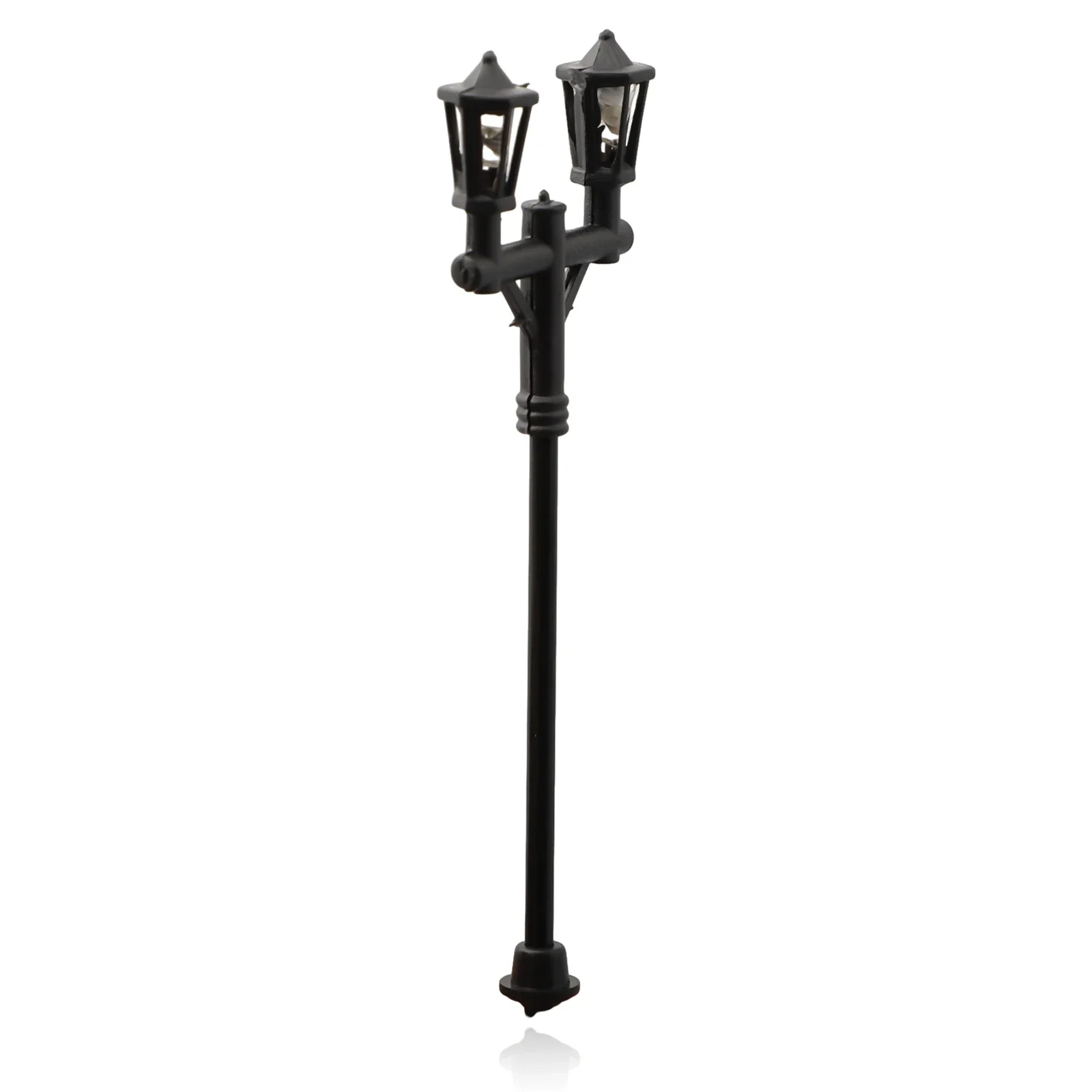 10Pcs Model Street Lights Scale 1:100 Railway LED Lamppost Patio Garden Outdoor Lamps The Base Can Be Adjusted In Height image 2