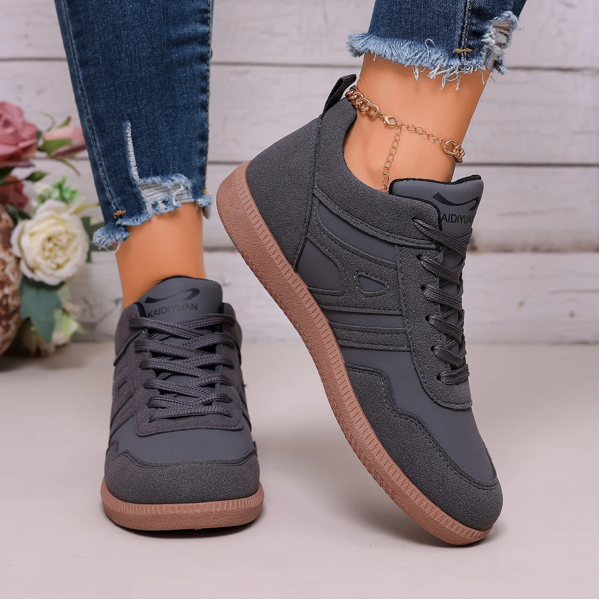 Neue 2026 Damen Schwarze Weichsohlen-Komfort-Sneaker Freizeitschuhe für Frauen Vielseitige Walkingschuhe Tenis Feminino Zapatillas Mujer – Detail 9