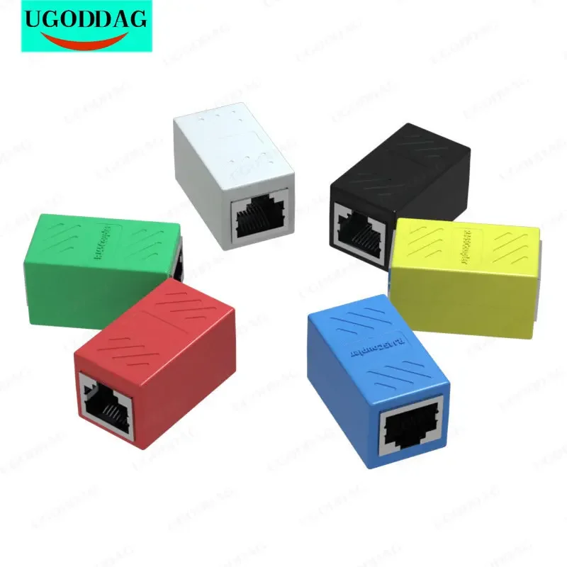 

RJ45 «мама-мама» Ethernet-удлинитель, разъем LAN, линейный сетевой разъем для Cat5 Cat5e Cat6 Cat6e Ethernet-кабель