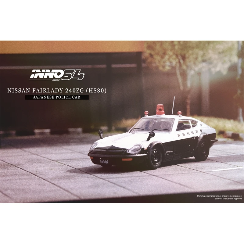 In Stock INNO 1:64 Lady FAIRLADY 240ZG HS30 Japan Metropolitan Police Alloy