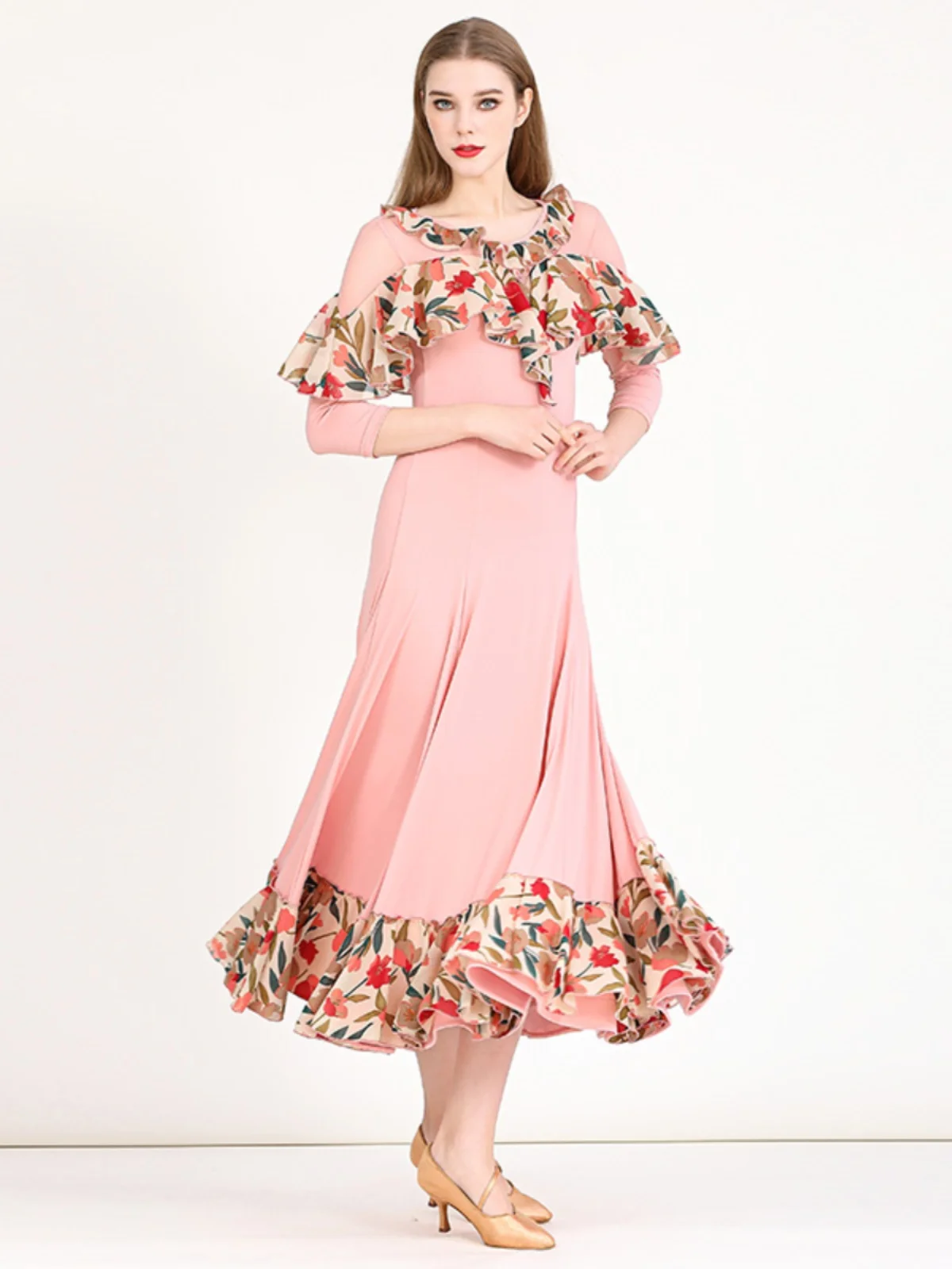 Femme nouvelle robe de danse moderne Costume de danse de salon robe valse robe My894