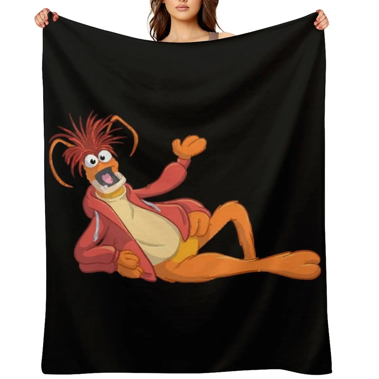 

Pepe the King Prawn Throw Blanket Comforter for winter Giant Sofa christmas gifts Blankets